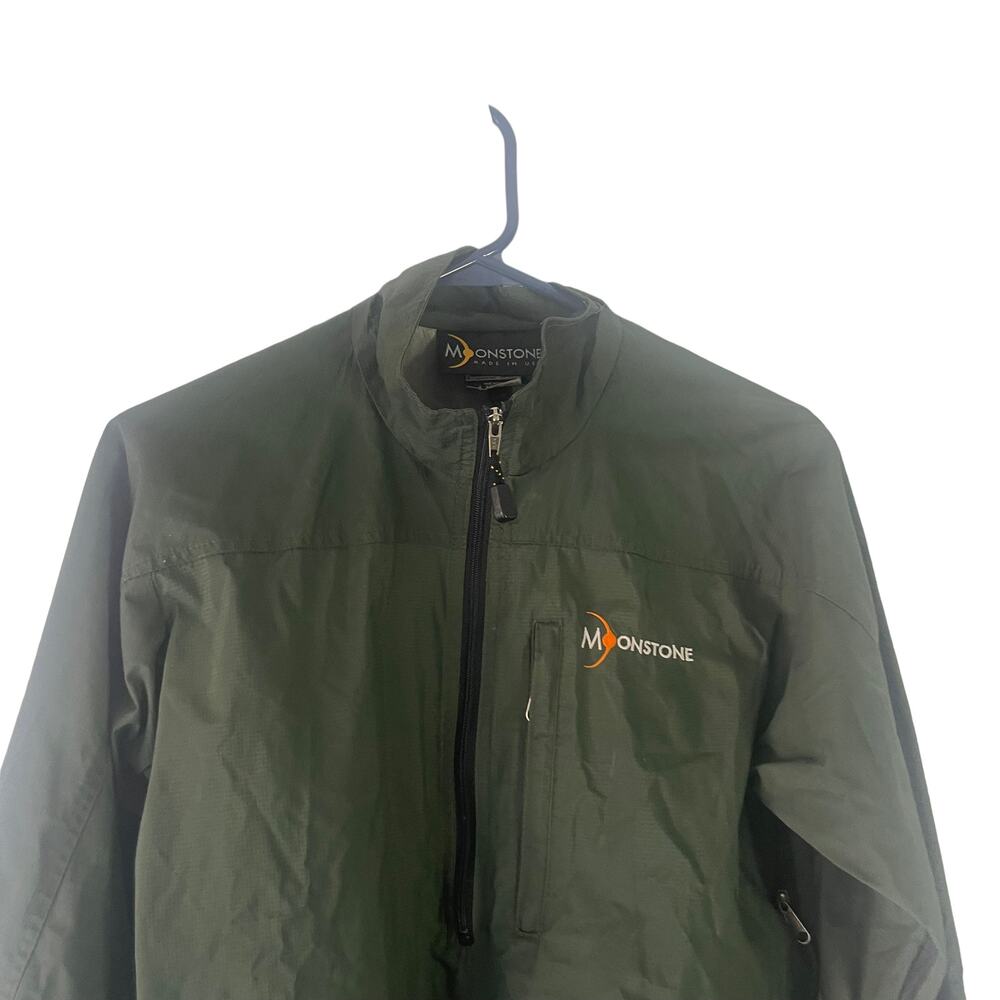 MoonStone Women's Size Small Green Rain Windbreaker Jacket - Picture 2 of 7